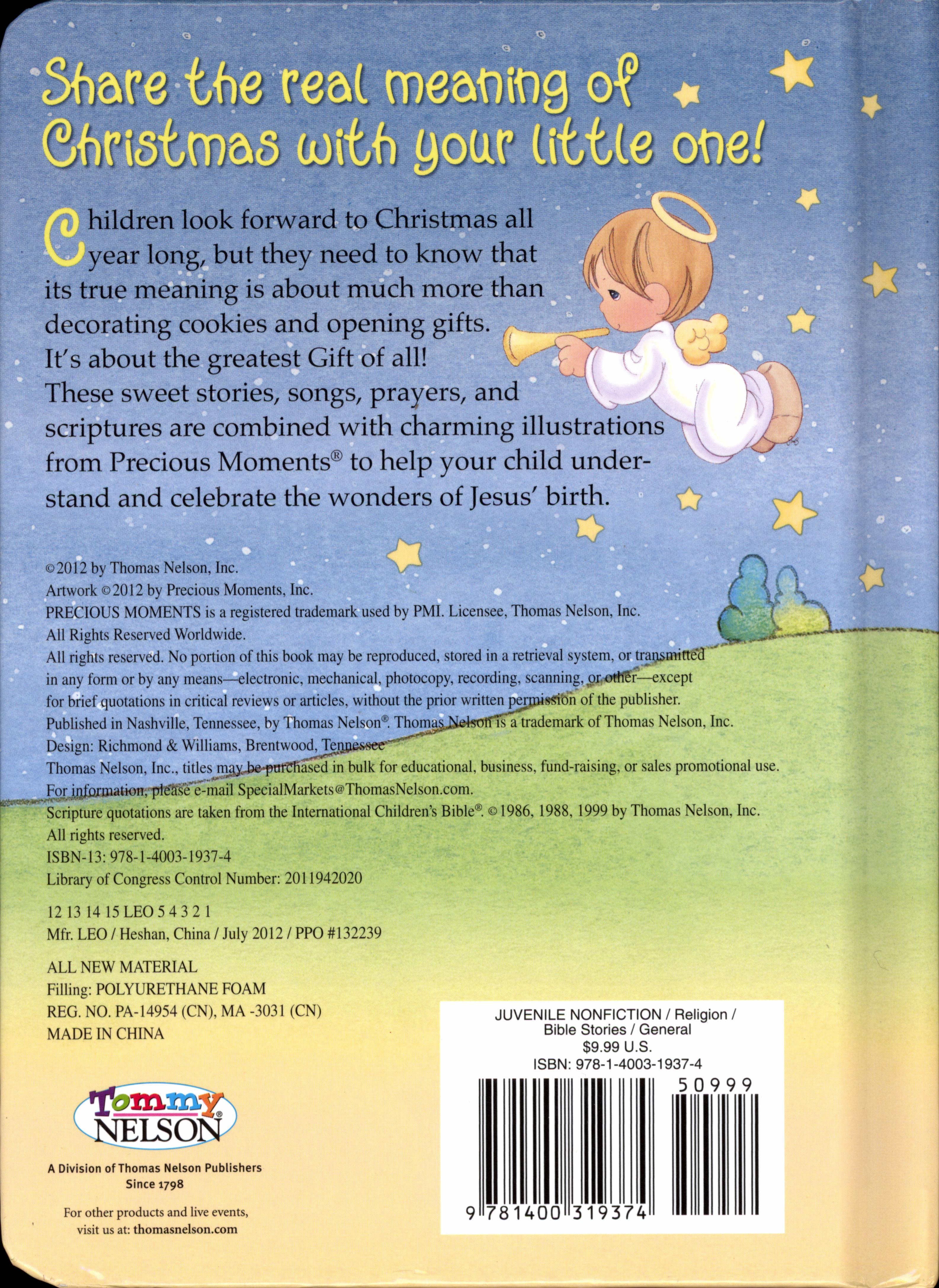 Precious Moments: My Christmas Bible Storybook (Precious Moments Bible Classics Series)
