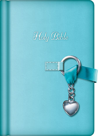 NKJV Simply Charming Blue With Silver Charm (Red Letter Edition)
