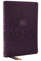 KJV Holy Bible Center-Column Reference Bible Purple (Red Letter Edition)