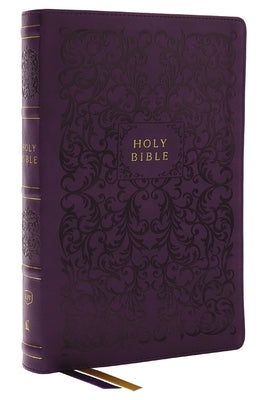 KJV Holy Bible Center-Column Reference Bible Purple Thumb Indexed (Red Letter Edition)