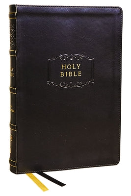 KJV Center-Column Reference Bible With Apocrypha Black Thumb Indexed (Red Letter Edition)