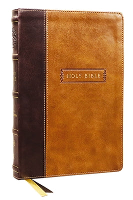 KJV Center-Column Reference Bible With Apocrypha Brown (Red Letter Edition)