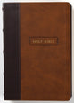 KJV Center-Column Reference Bible With Apocrypha Brown (Red Letter Edition)