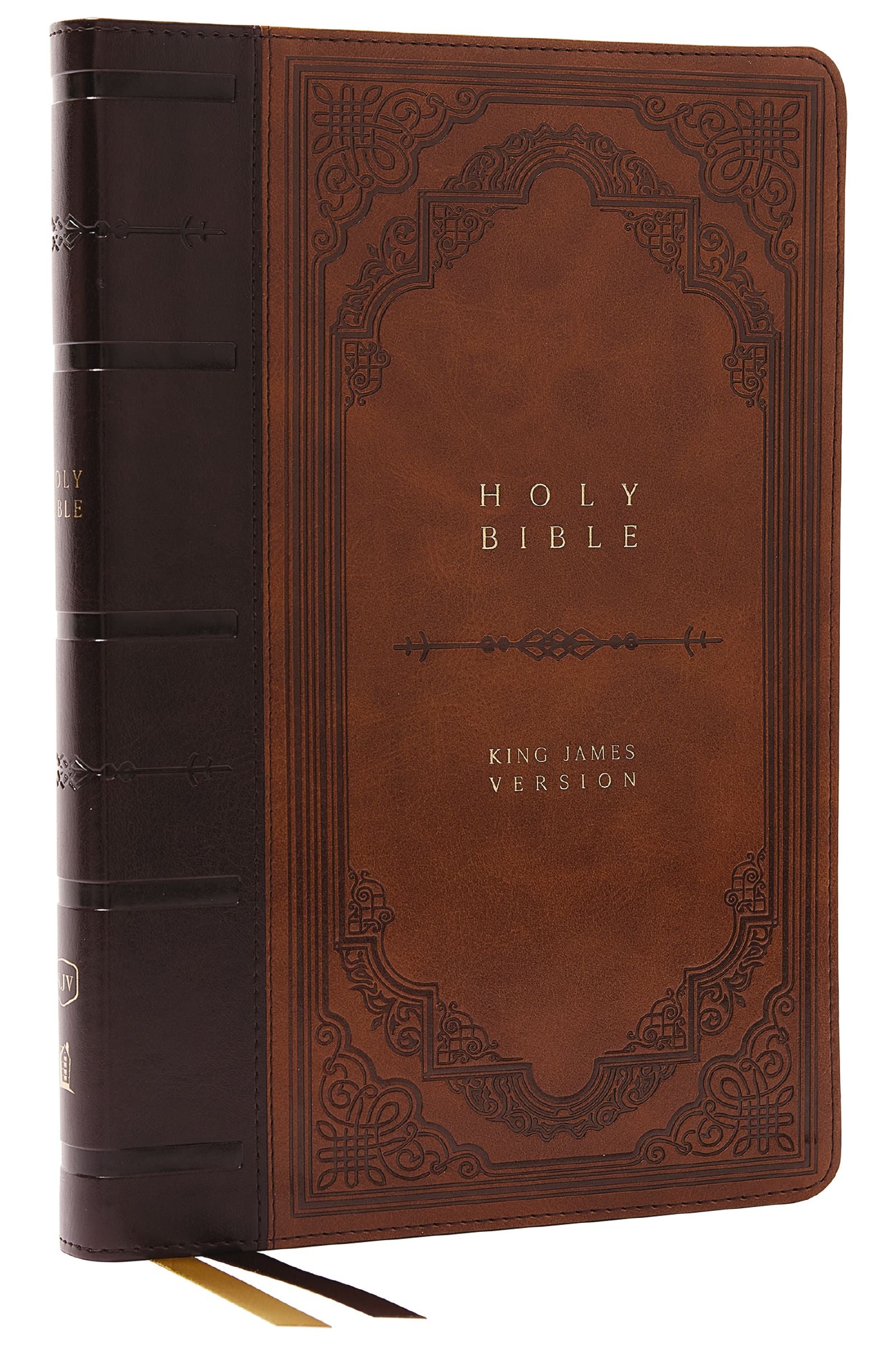 KJV Bible Giant Print Thinline Bible Vintage Series Brown (Red Letter Edition)