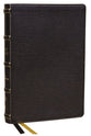 KJV Center-Column Reference Bible With Apocrypha Black Thumb Indexed (Red Letter Edition)