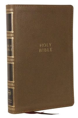 NKJV Compact Center-Column Reference Bible Brown (Red Letter Edition)