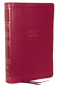 NKJV Compact Center-Column Reference Bible Dark Rose Indexed (Red Letter Edition)