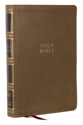 KJV Compact Center-Column Reference Bible Brown (Red Letter Edition)
