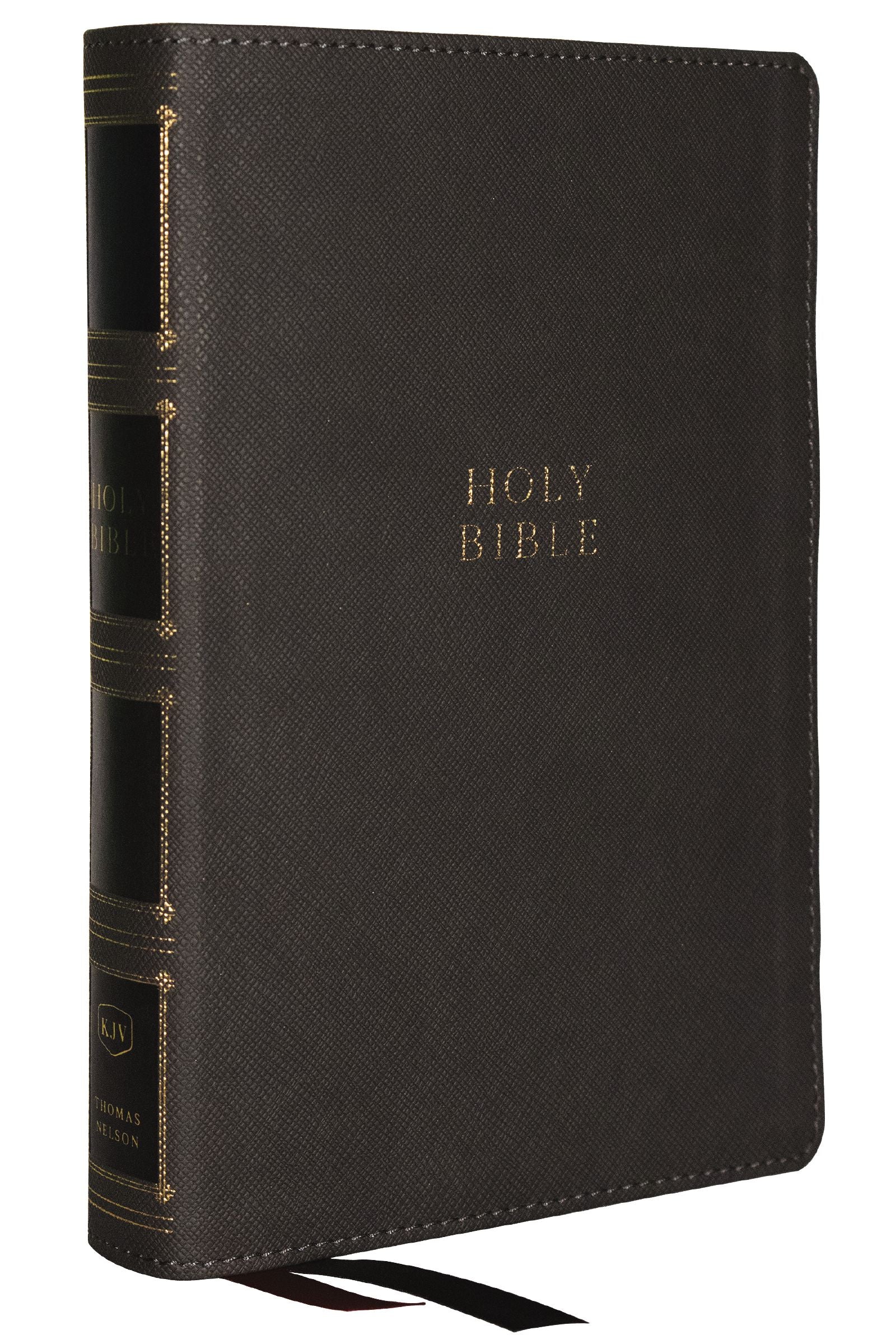 KJV Compact Center-Column Reference Bible Gray Indexed (Red Letter Edition)