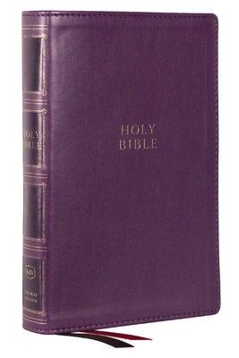 KJV Compact Center-Column Reference Bible Purple Indexed (Red Letter Edition)