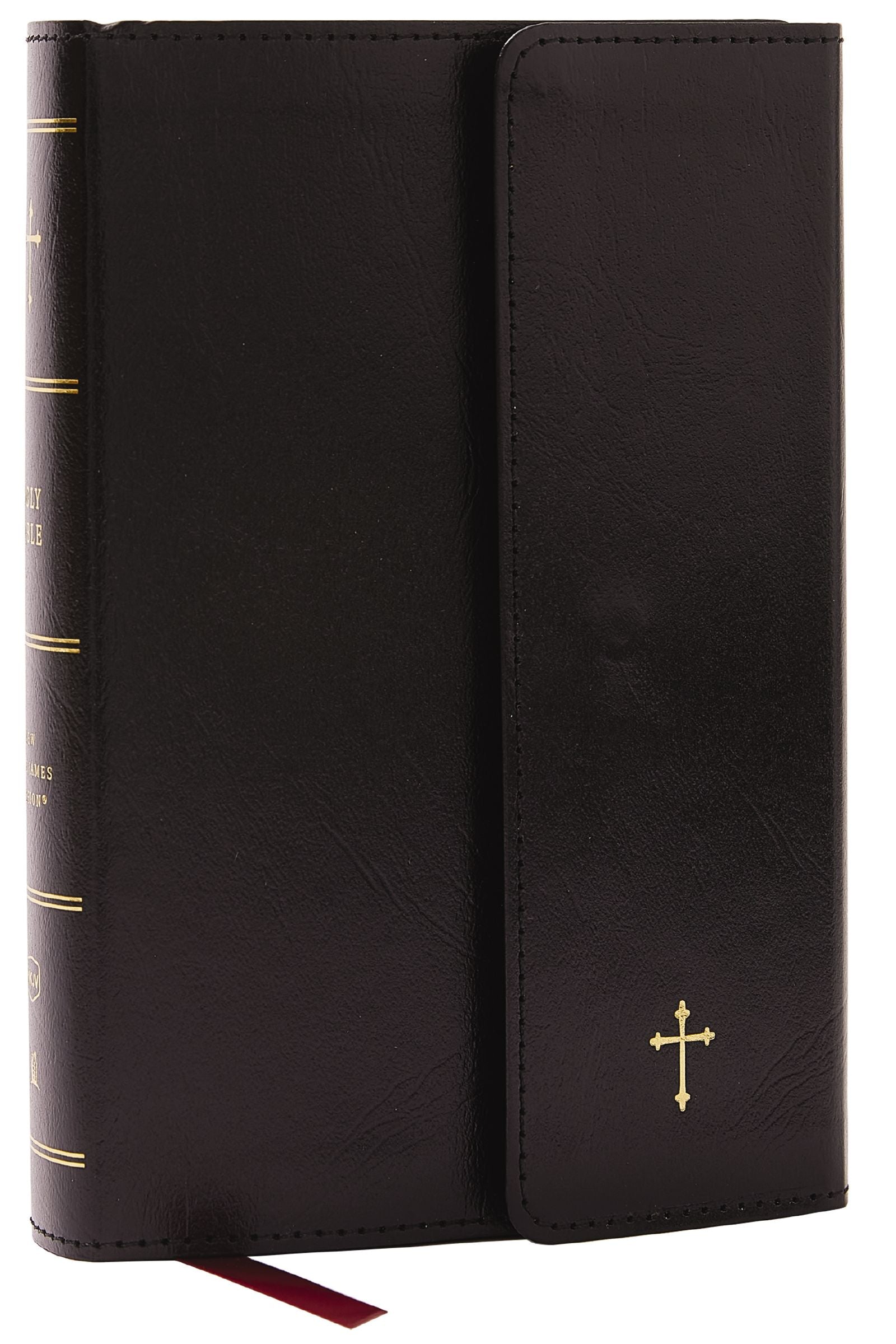 NKJV Compact Paragraph-Style Reference Bible Black (Red Letter Edition)