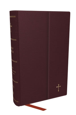 NKJV Compact Paragraph-Style Reference Bible Burgundy (Red Letter Edition)