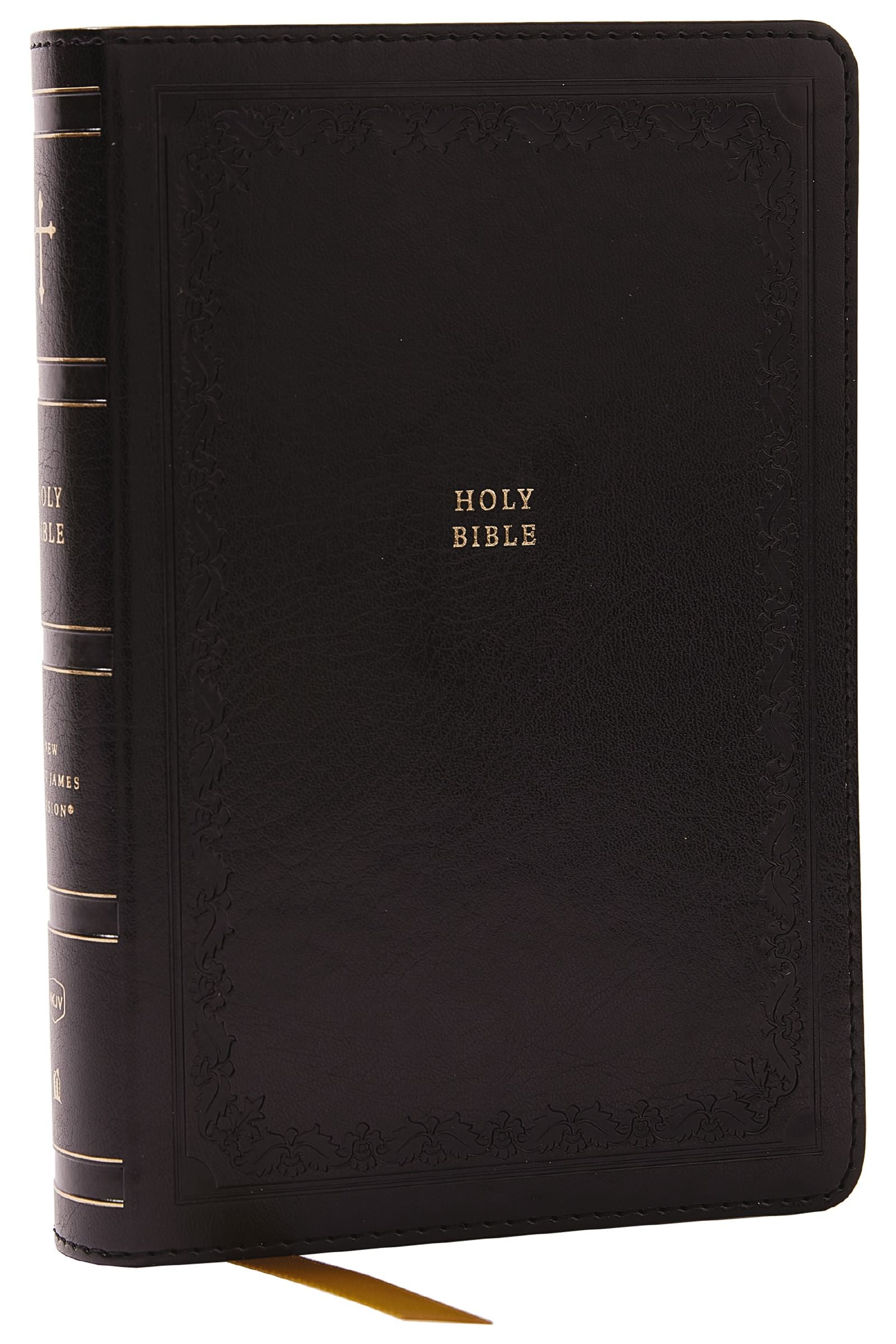 NKJV Compact Paragraph-Style Reference Bible Black (Red Letter Edition)