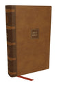 NKJV Compact Paragraph-Style Reference Bible Brown (Red Letter Edition)
