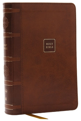 NKJV Compact Paragraph-Style Reference Bible Brown (Red Letter Edition)