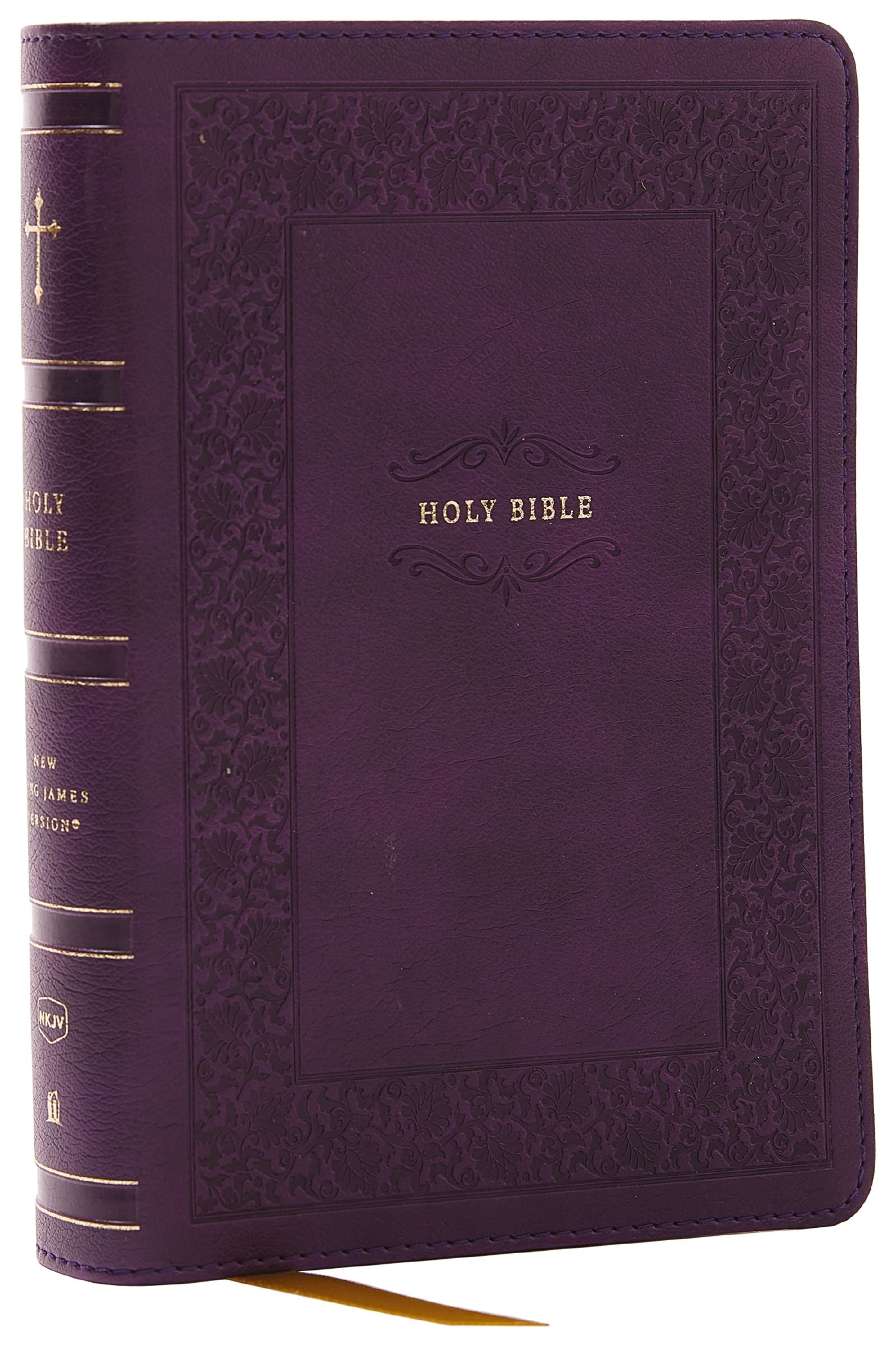 NKJV Compact Paragraph-Style Reference Bible Purple (Red Letter Edition)