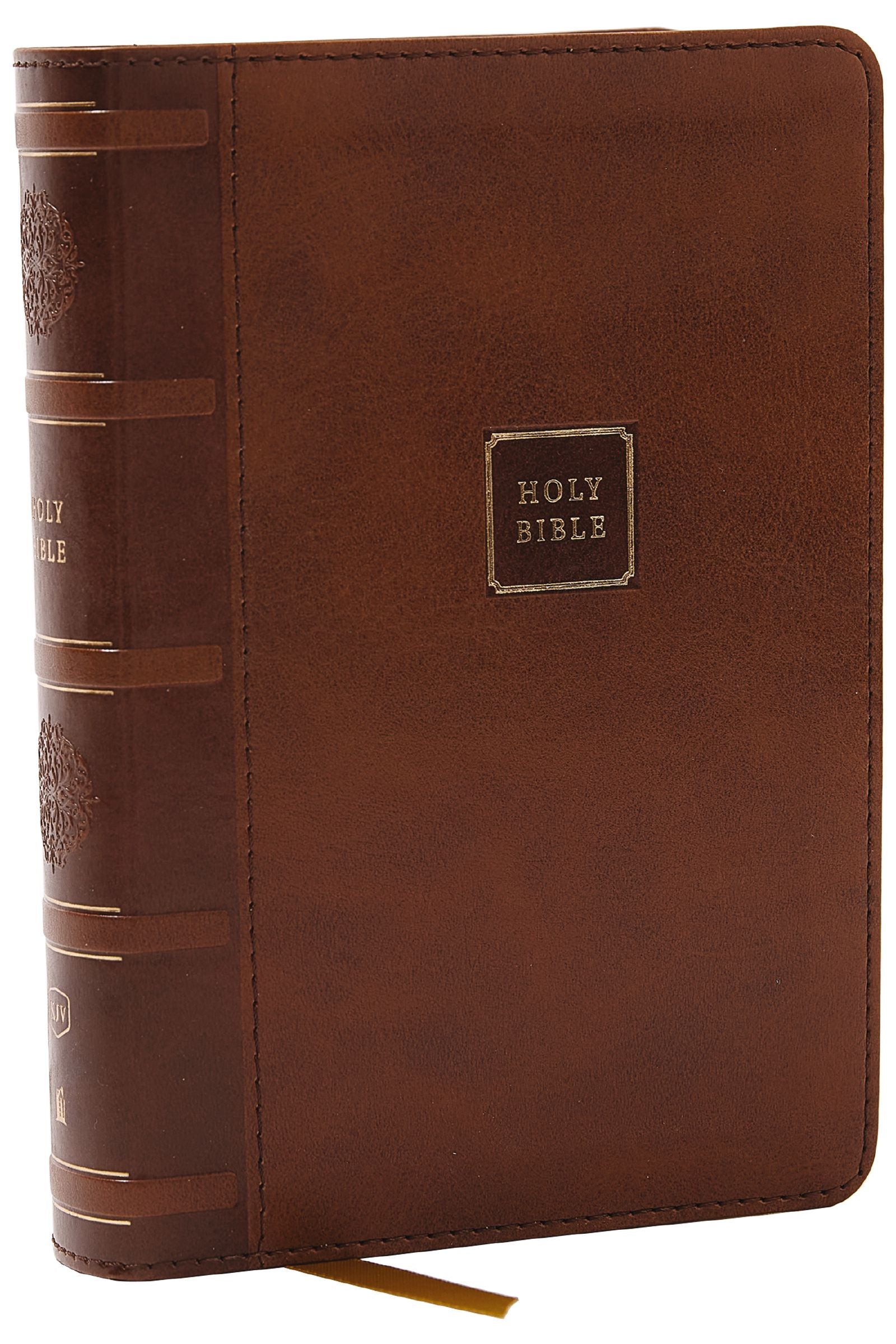 KJV Holy Bible Compact Reference Bible Brown (Red Letter Edition)