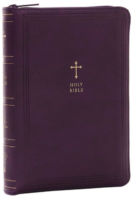 KJV Holy Bible Compact Reference Bible Purple With Zipper (Red Letter Edition)