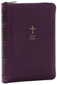 KJV Holy Bible Compact Reference Bible Purple With Zipper (Red Letter Edition)