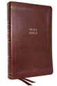 NKJV Single-Column Reference Bible Verse-By-Verse Brown (Red Letter Edition)