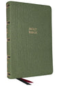 NKJV Single-Column Reference Bible Verse-By-Verse Green (Red Letter Edition)