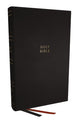 NKJV Single-Column Reference Bible Verse-By-Verse Black Thumb Indexed (Red Letter Edition)
