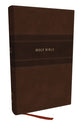 NKJV Holy Bible Personal Size Large Print Reference Bible Brown (Red Letter Edition)