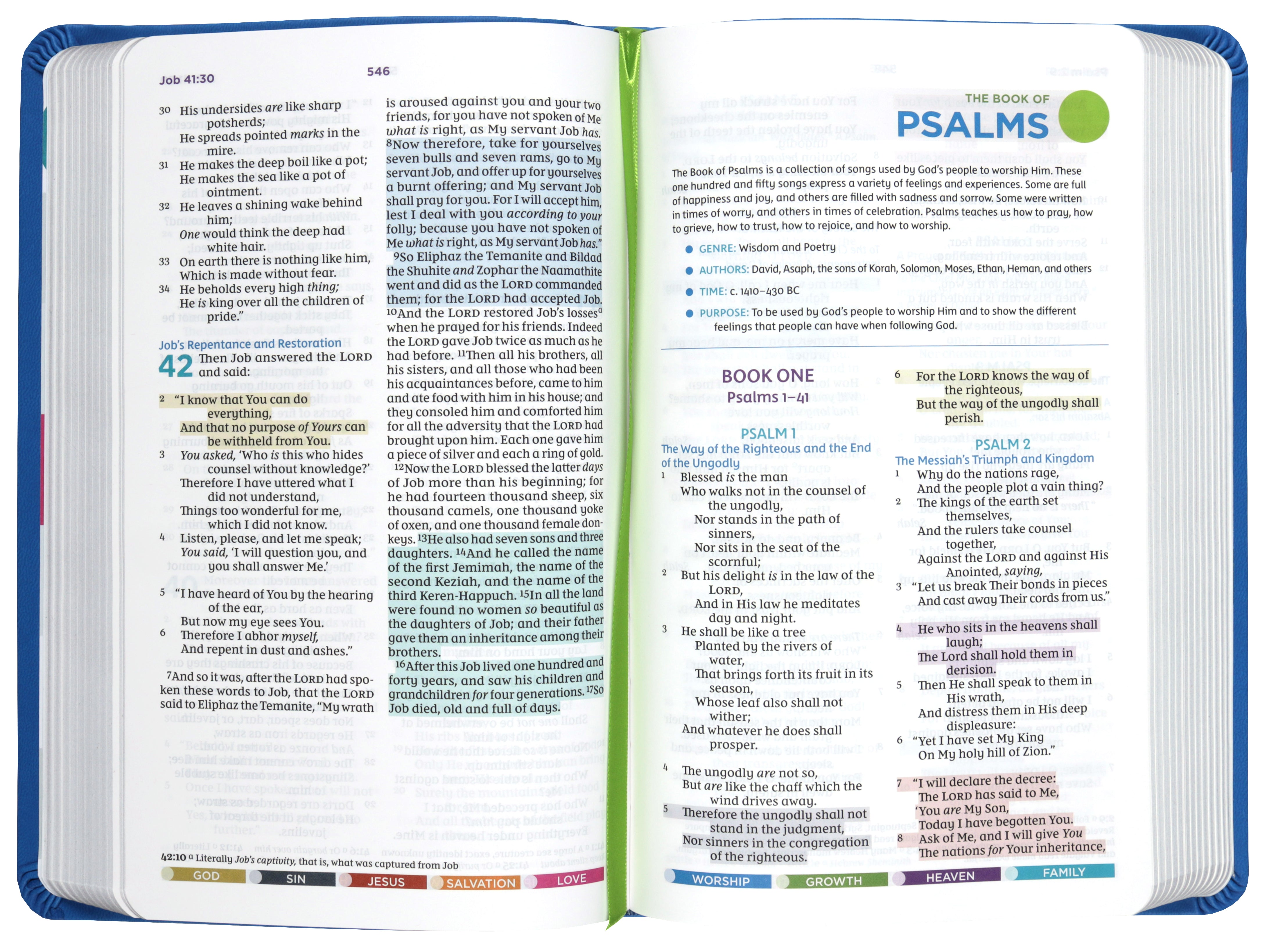 NKJV Color Code Bible for Kids, Blue