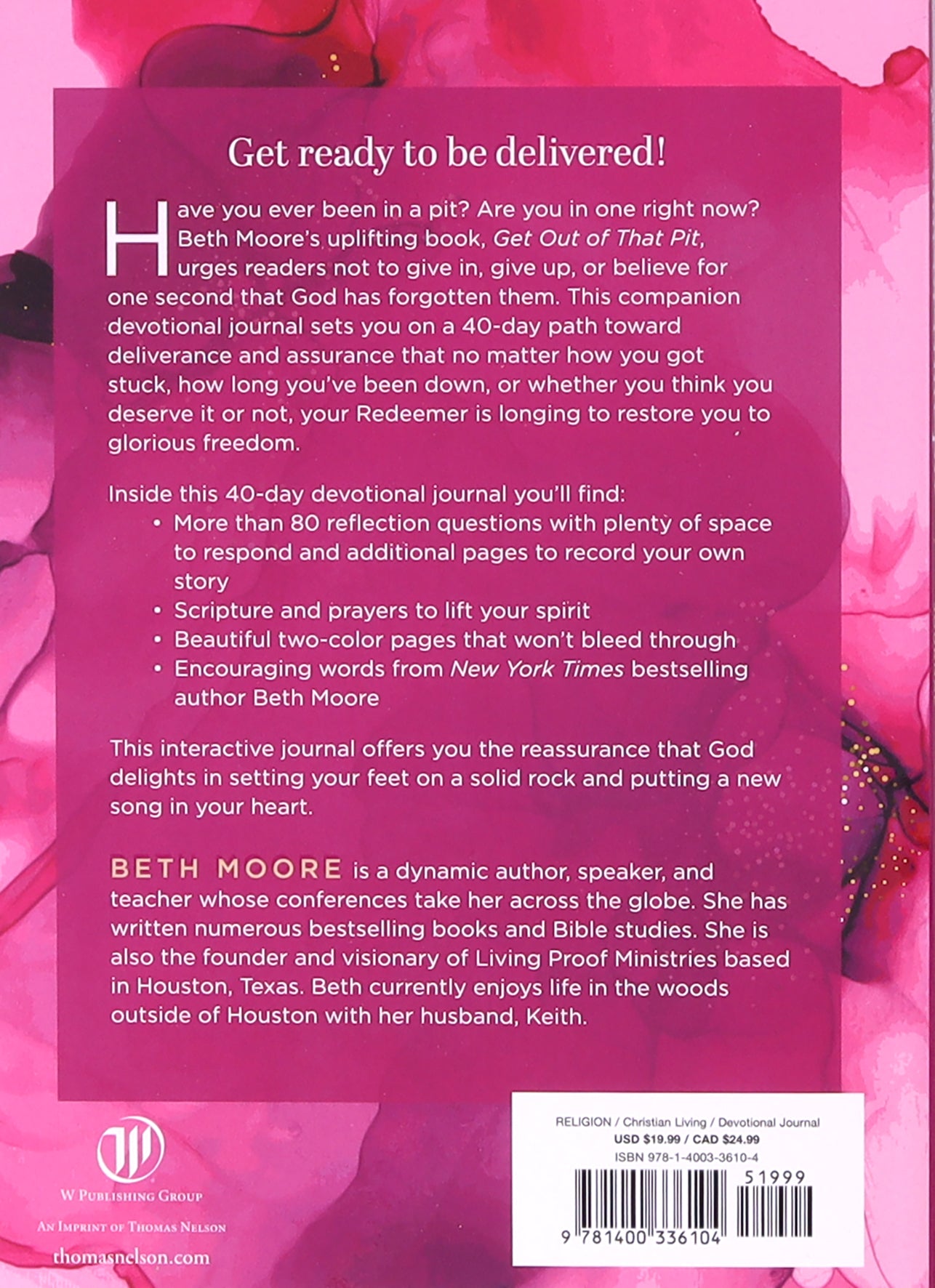 Get Out of That Pit: A 40-Day Devotional Journal
