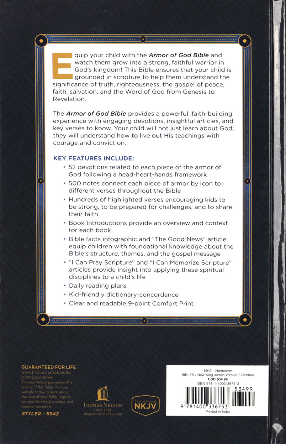 NKJV Armor of God Bible (Red Letter Edition)