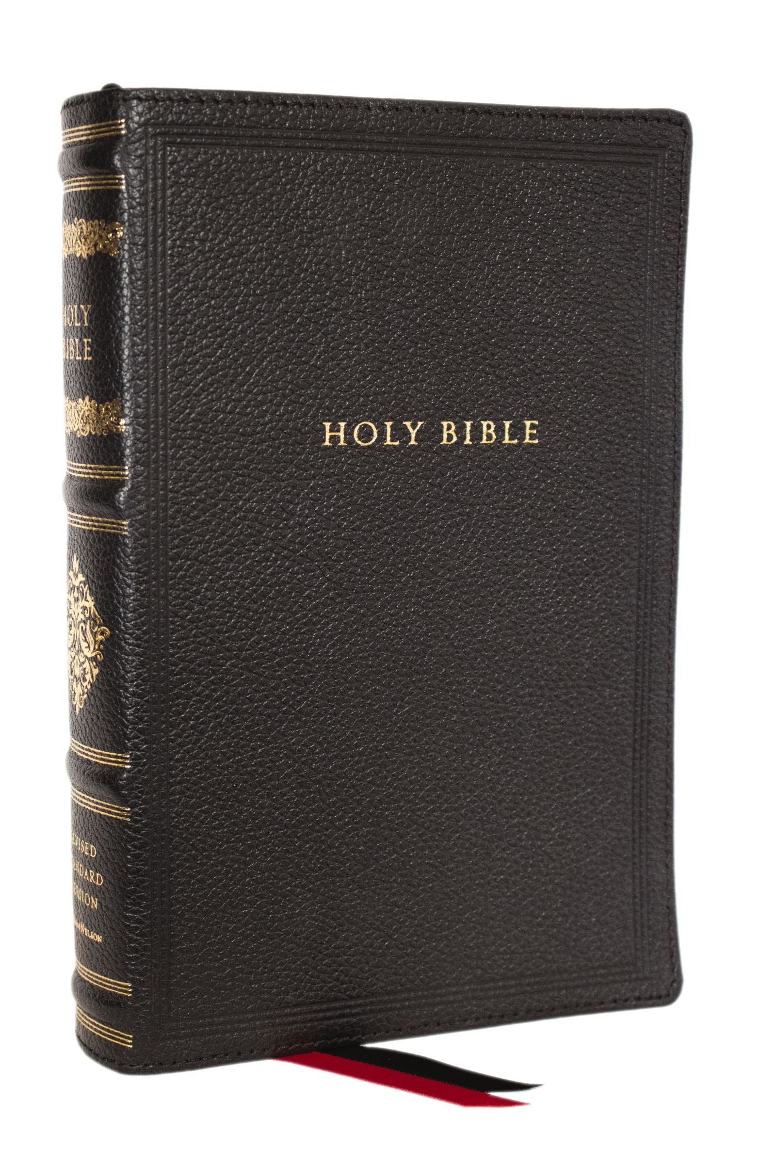 RSV Personal Size Bible with Cross References, Black, Sovereign Collection