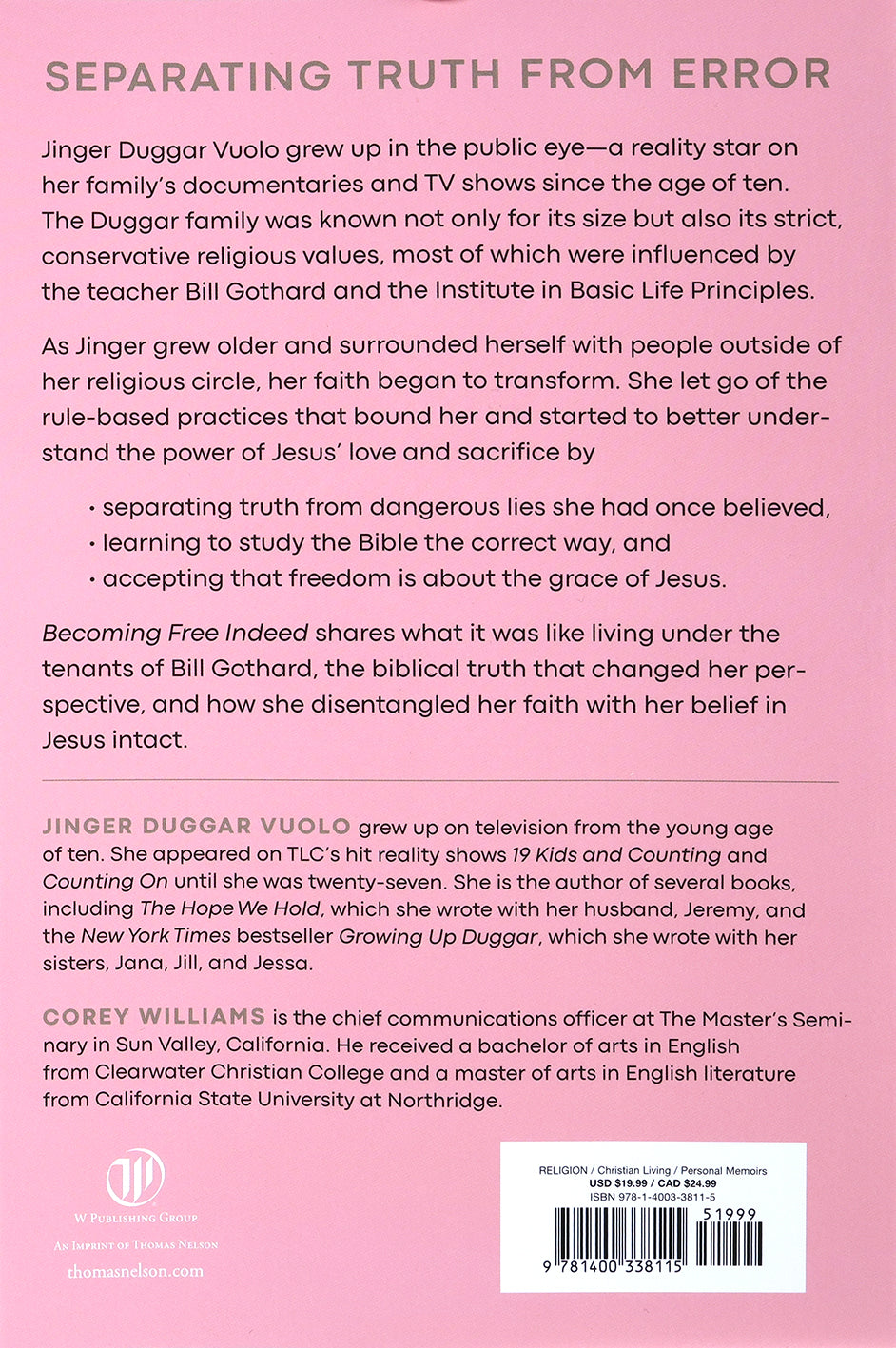 Becoming Free Indeed: My Story of Disentangling Faith From Fear