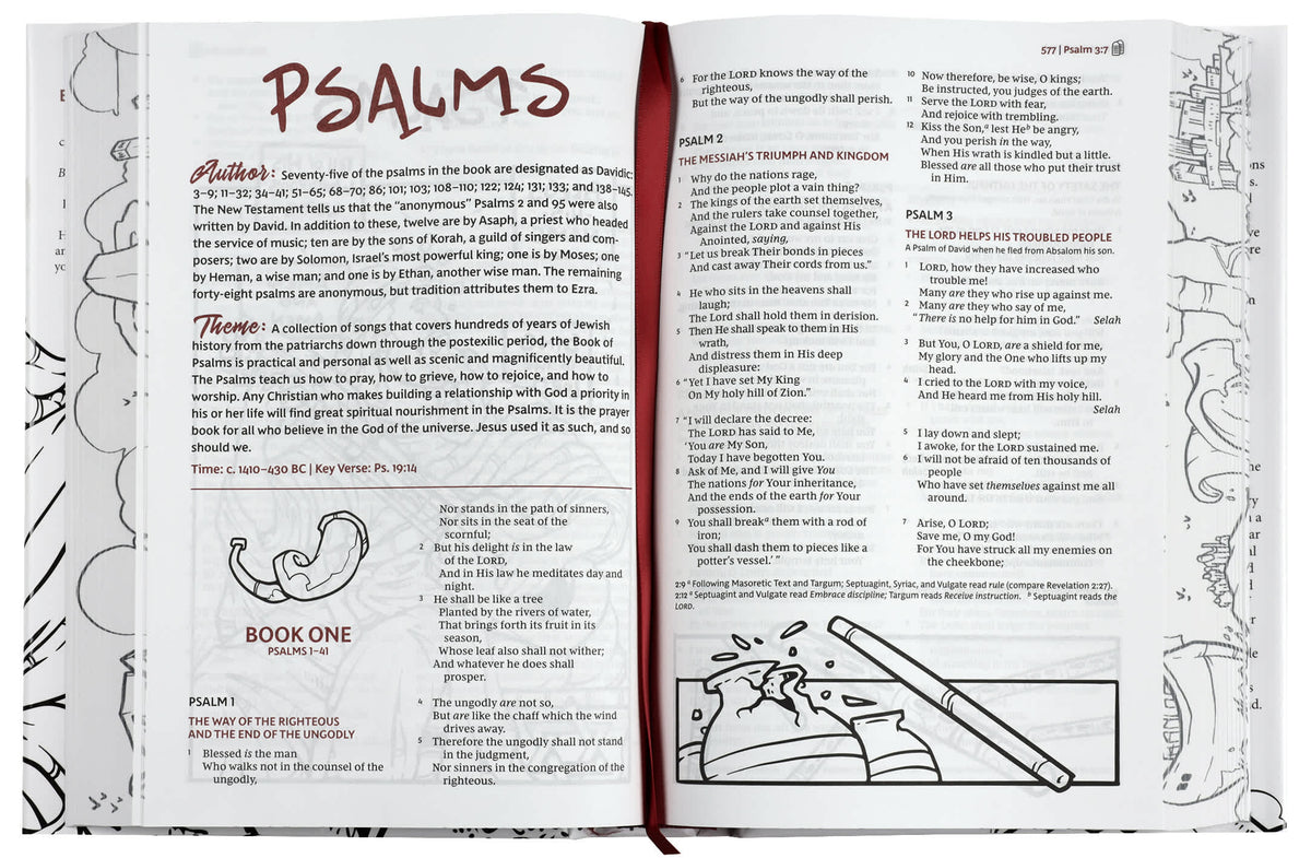 NKJV Sketchbook Bible (Red Letter Edition)