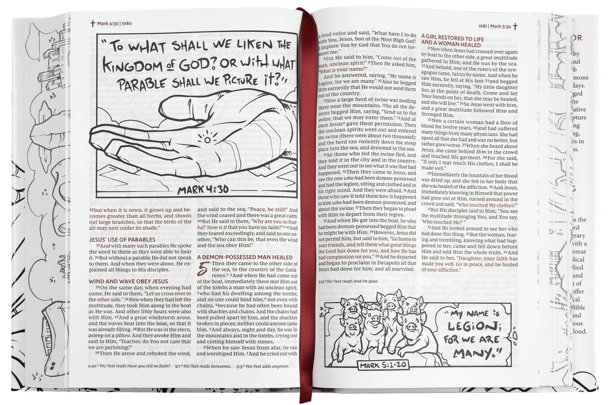 NKJV Sketchbook Bible (Red Letter Edition)
