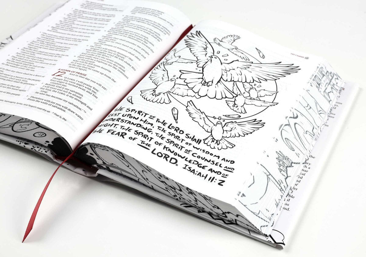 NKJV Sketchbook Bible (Red Letter Edition)