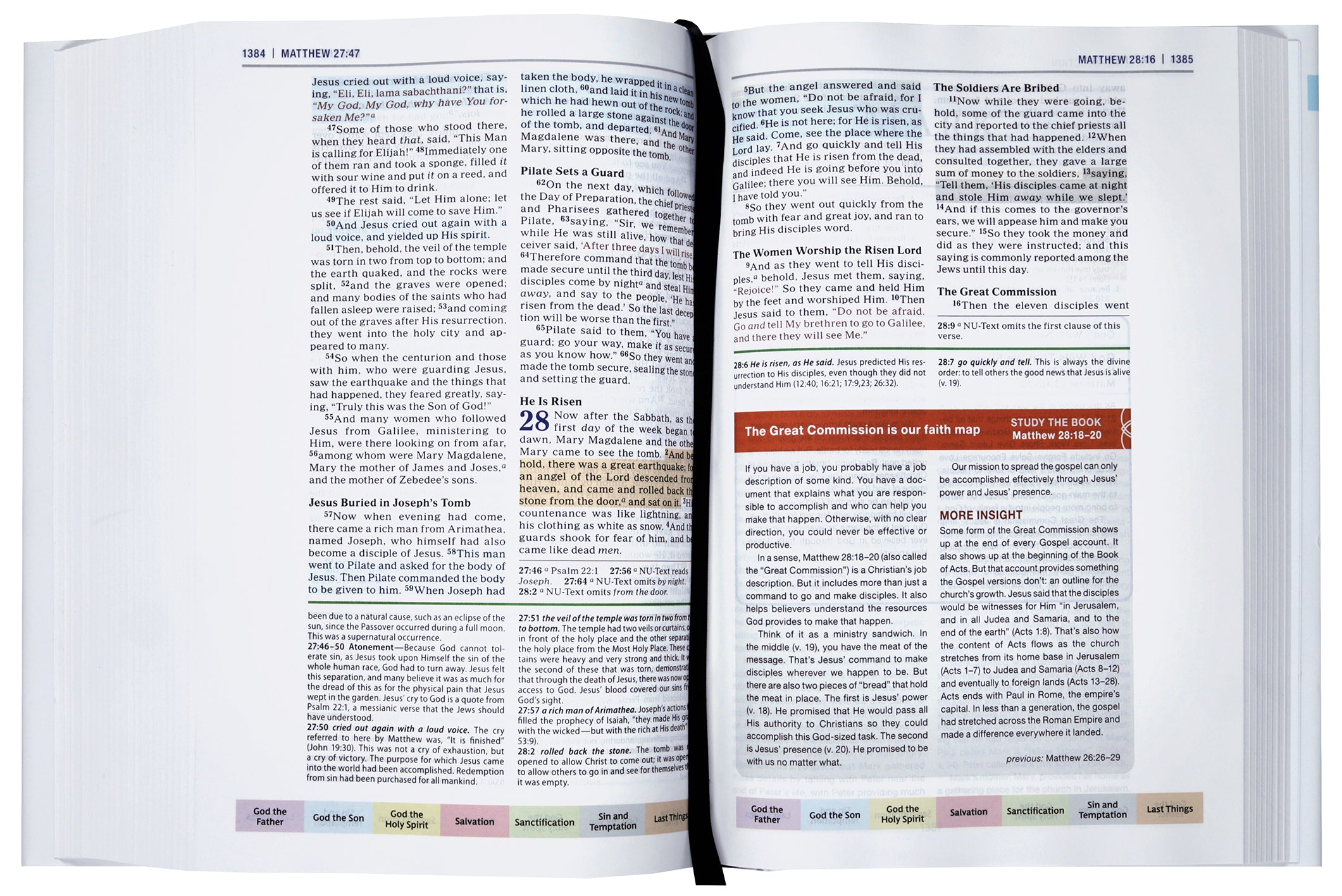 NKJV Color Code Study Bible, (Red Letter Edition)