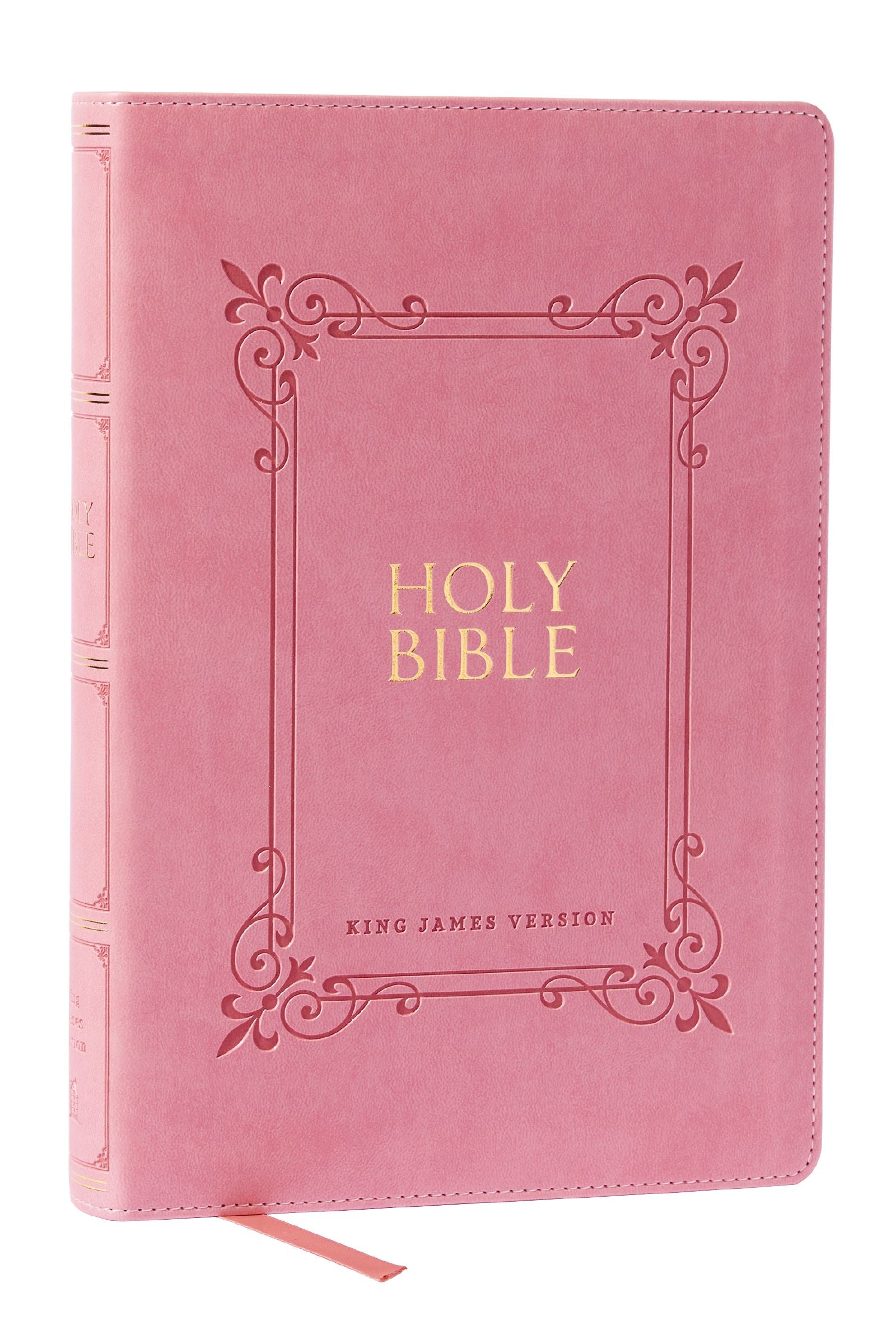 KJV Holy Bible Large Print Center-Column Reference Bible Pink (Red Letter Edition)