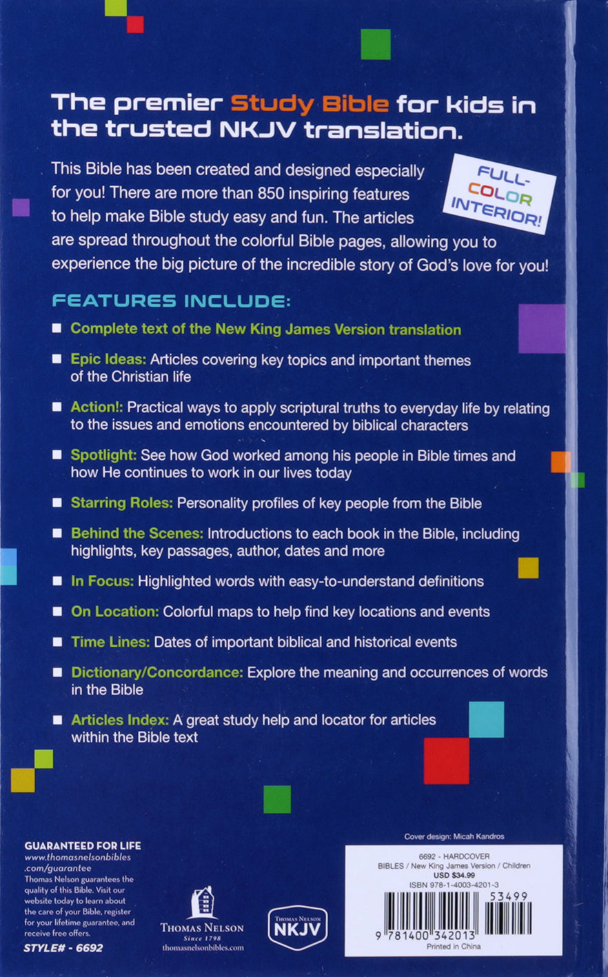 NKJV Study Bible for Kids