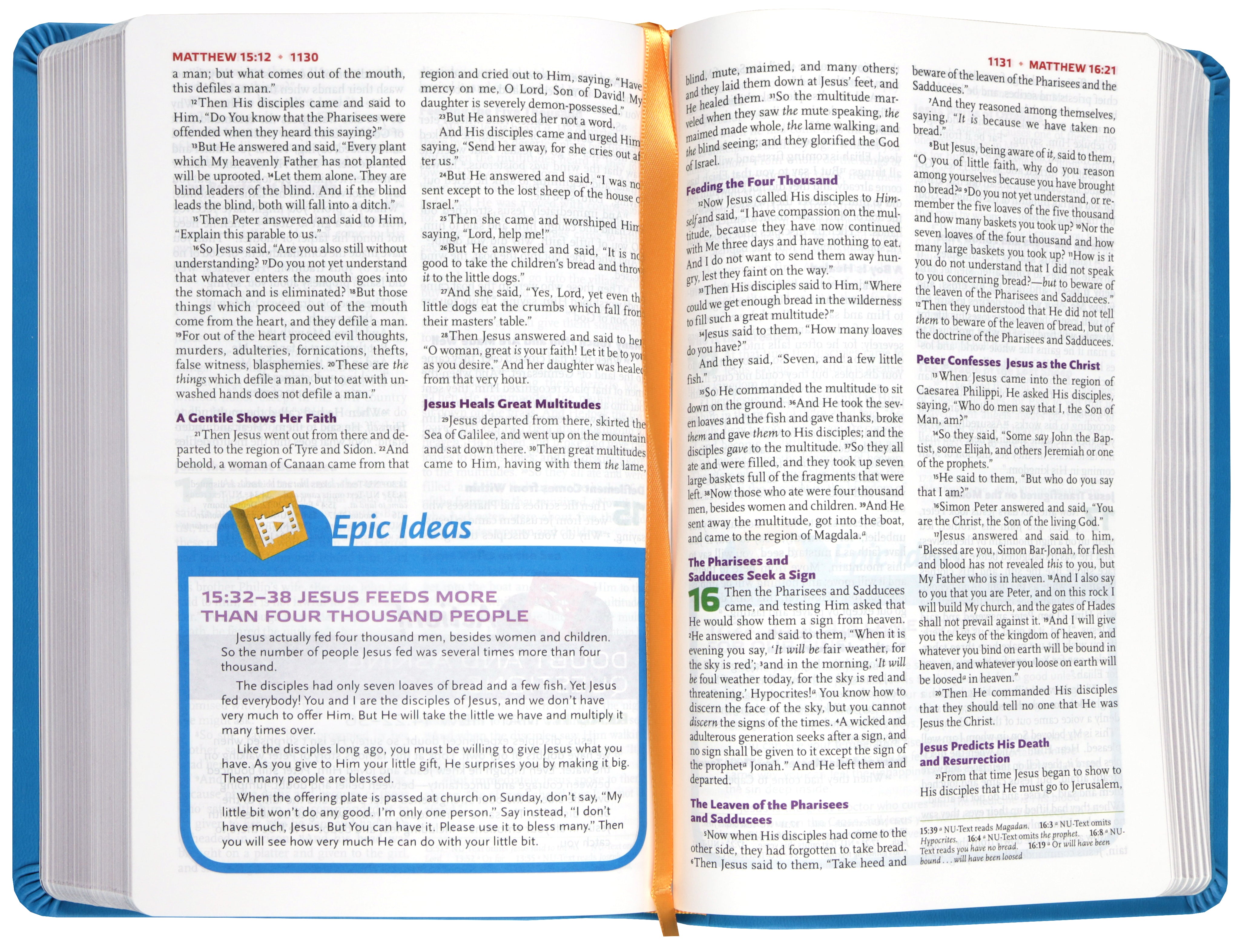 NKJV Study Bible for Kids, Blue