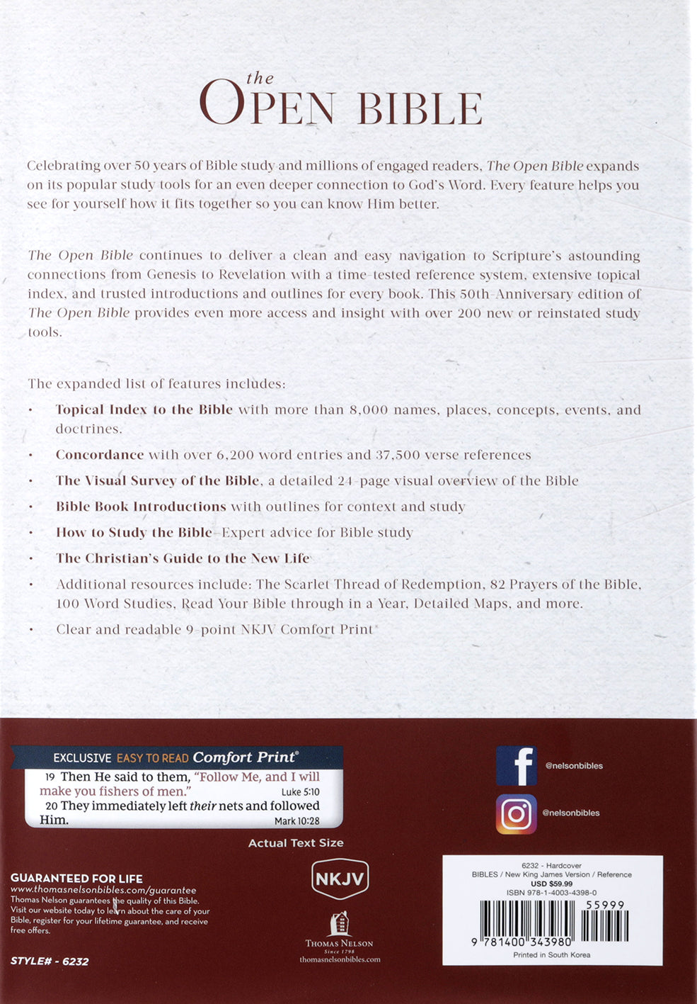 NKJV Open Bible: Read and Discover the Bible for Yourself (Red Letter Edition)