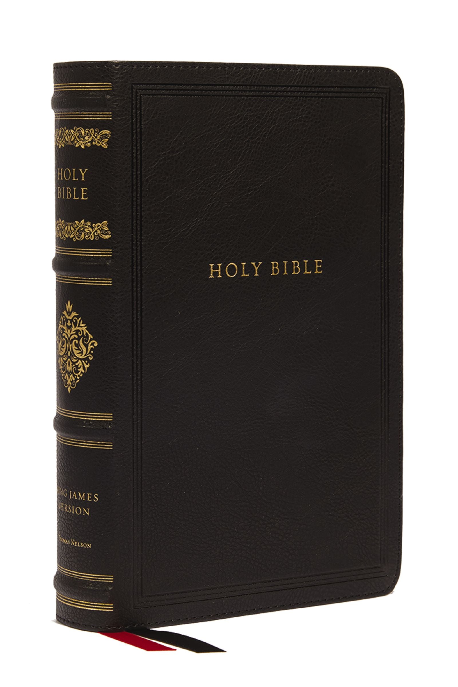 KJV Large Print Reference Holy Bible, Black (Sovereign Collection, Red Letter)