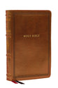 NKJV Large Print Reference Holy Bible, Brown (Sovereign Collection, Red Letter)