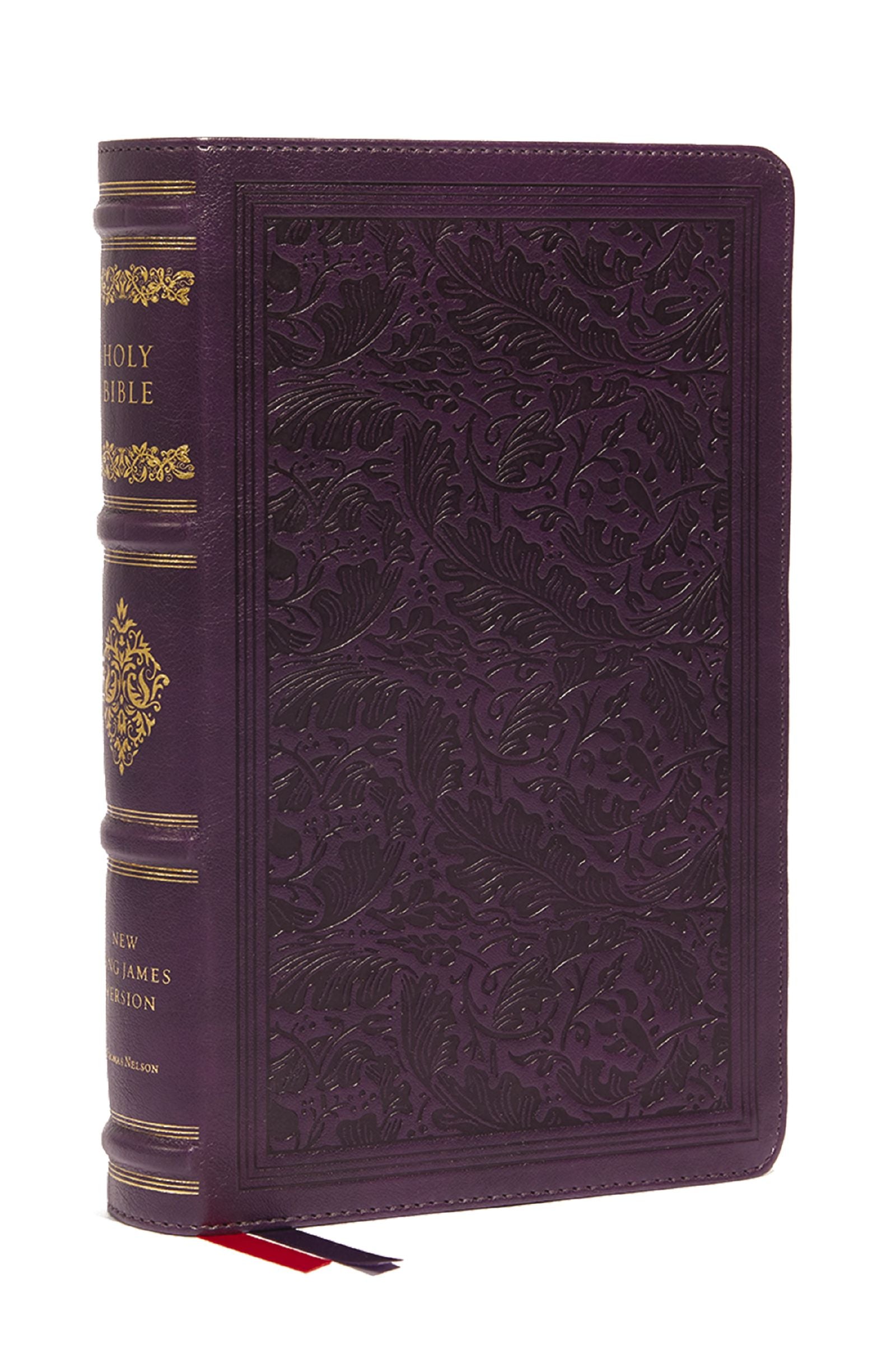 NKJV Large Print Reference Holy Bible, Purple (Sovereign Collection, Red Letter)