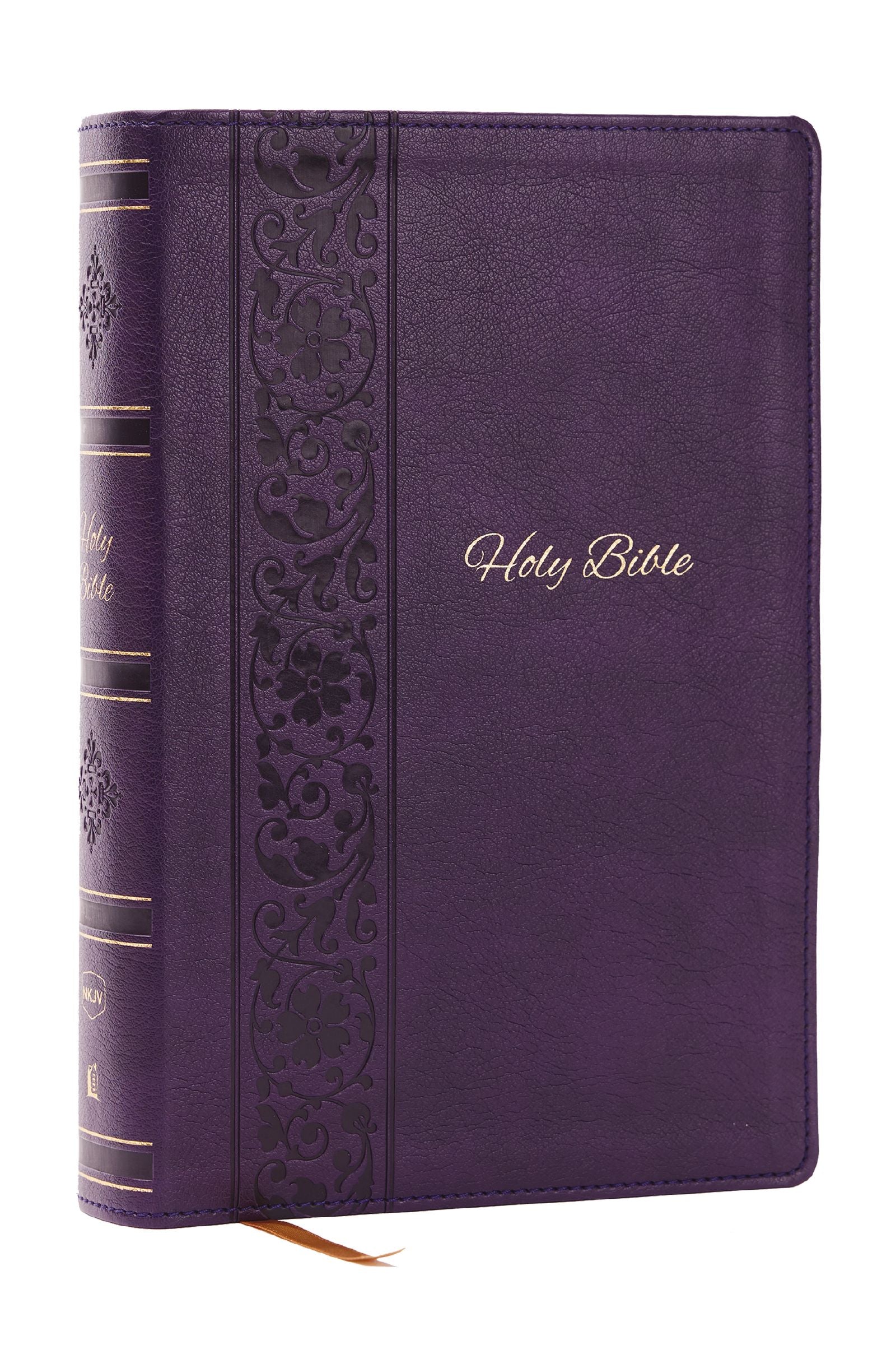 NKJV Bible Personal Size Giant Print, Purple (Red Letter Edition)