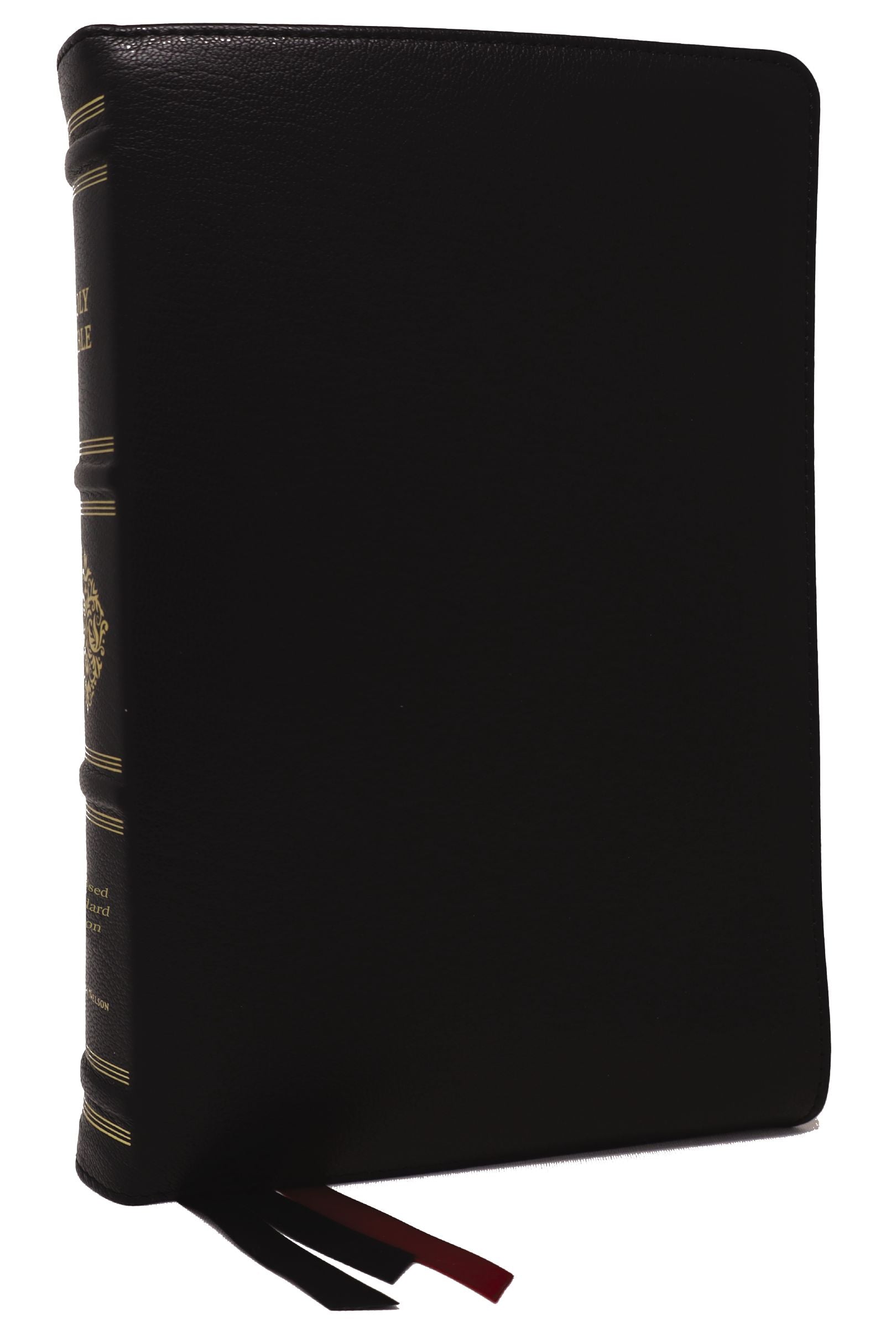 RSV Personal Size Bible with Cross References, Black, Sovereign Collection