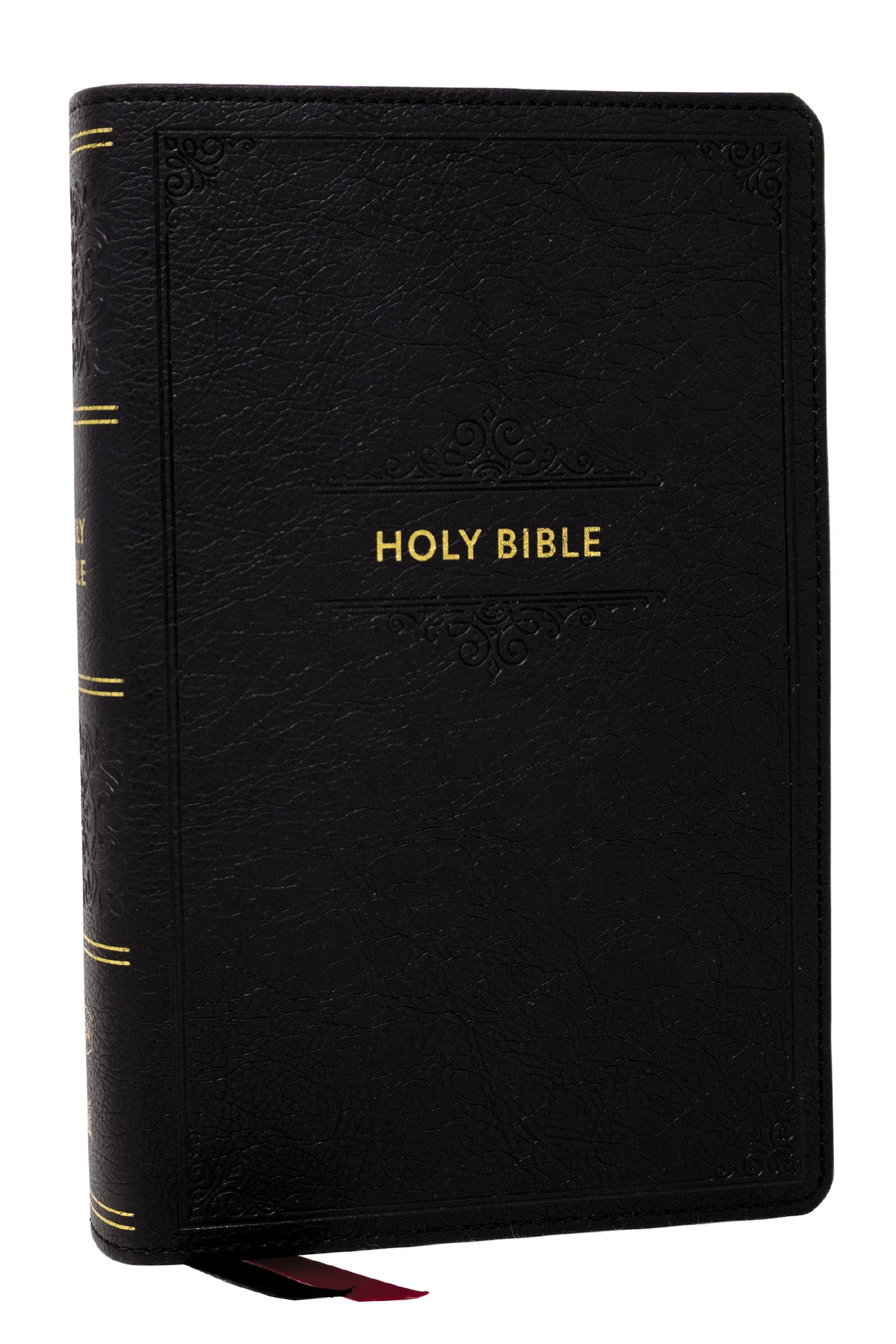 KJV Personal Size Large Print End-of-Verse Reference Bible, Black Indexed (Red Letter Edition)