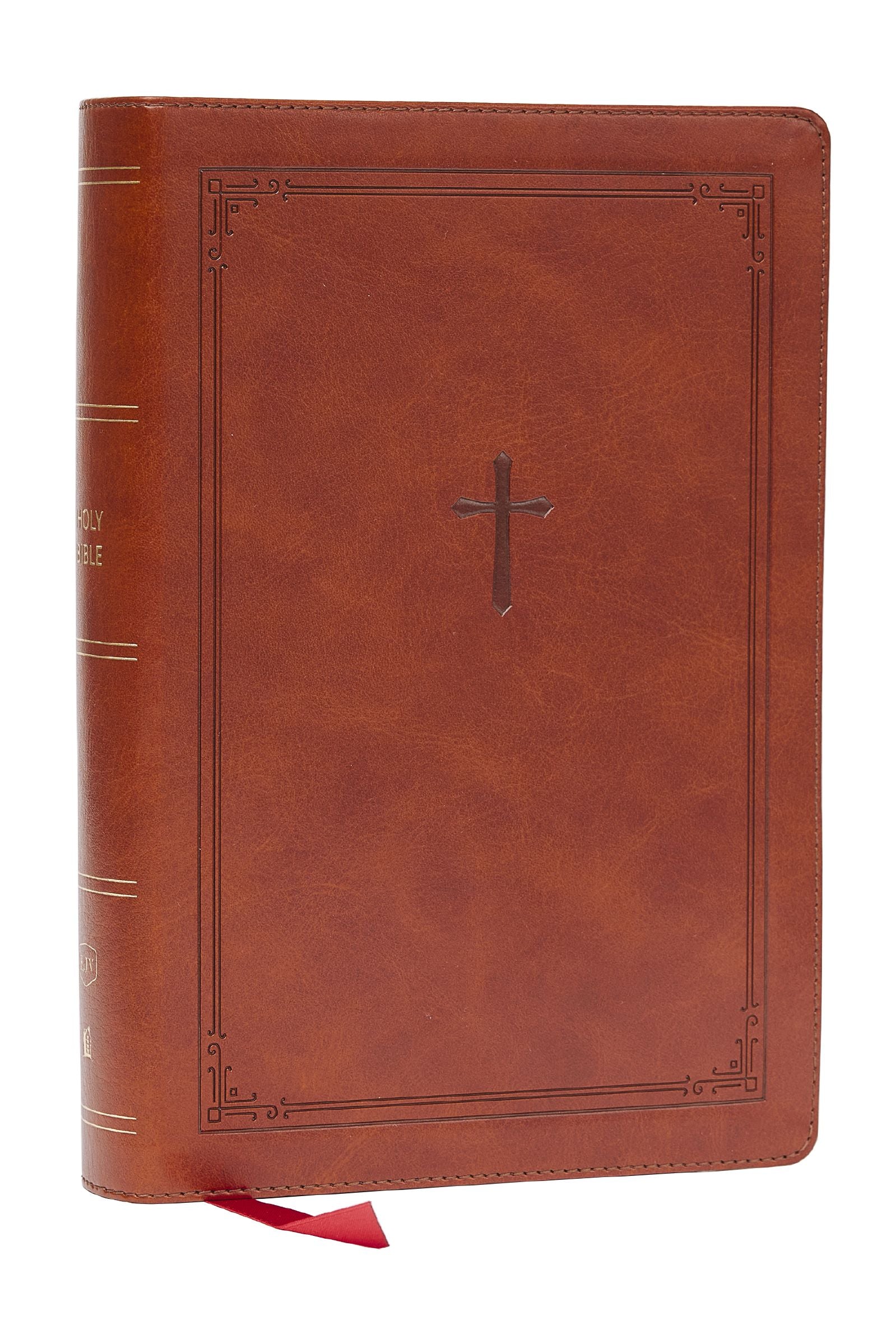 KJV Giant Print End-of-Verse Reference Bible Brown (Red Letter Edition)