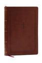 NKJV Giant Print End-of-Verse Reference Bible, Brown (Red Letter Edition)