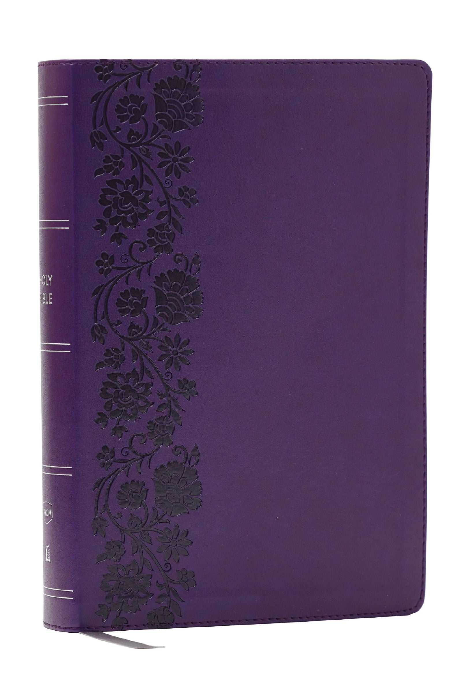 NKJV Giant Print End-of-Verse Reference Bible, Purple (Red Letter Edition)