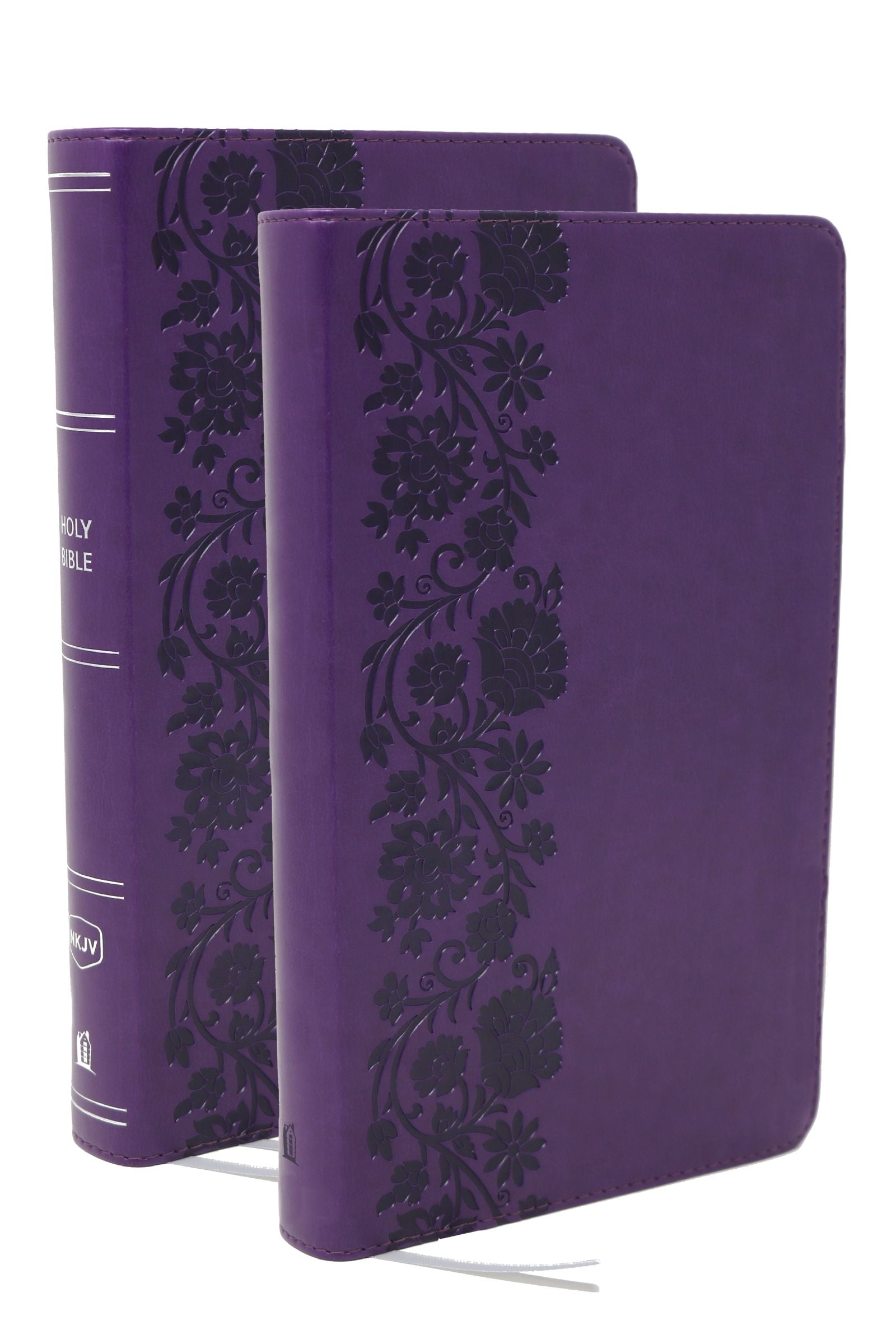 NKJV Personal Size End-of-verse Reference Bible with Journal Set, Purple (Red Letter Edition)